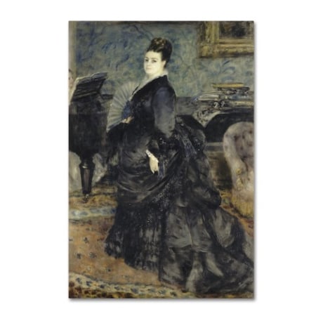 Renoir 'Portrait Of Madame Georges Hartman' Canvas Art,22x32